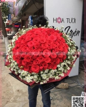 Bó Hoa Hồng Đỏ Siêu To - belovedbeyond.com