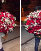 Bó Hoa Hồng Đỏ Siêu To - belovedbeyond.com