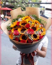 Hướng Dương, Hồng , Hoa Baby - belovedbeyond.com