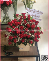 Lẵng Hồng Đỏ - belovedbeyond.com