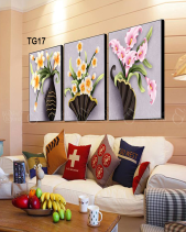 Bộ 3 Tranh Canvas Hình Vuông  03 - belovedbeyond.com