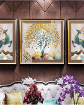 Tranh Cây Vàng Và Hươu Tgh617 - belovedbeyond.com