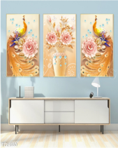 Tranh Chậu Hoa Và Chim Công Tgh660 - belovedbeyond.com
