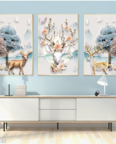 Tranh Hươu Nghệ Thuật Tgh680 - belovedbeyond.com