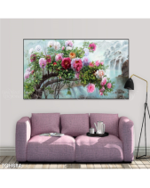 Tranh Đóa Hoa Dưới Thác Nước Tgh684 - belovedbeyond.com