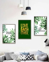 Tranh Phòng Bếp Những Chiếc Lá Xanh Np67 - belovedbeyond.com