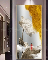 Tranh Phật Trên Lá Sen Tnp252 - belovedbeyond.com