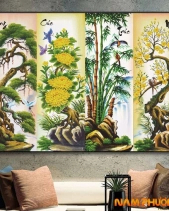 Tranh Tứ Quý Cây Và Hoa 07Ttq - belovedbeyond.com