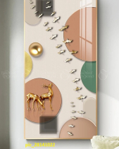 Tranh Trừu Tượng Nai Vàng May Mắn Pic_28141022 - belovedbeyond.com