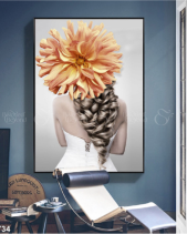 Tranh Cô Gái Đóa Hoa Tgh734 - belovedbeyond.com