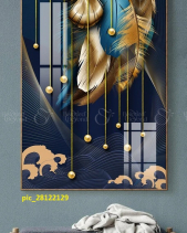 Tranh Lông Vũ Sắc Màu Và Bướm Hoa Pic_28115088 - belovedbeyond.com