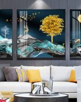 Tranh Nai Vàng Và Cây Tài Lộc Ft60162 - belovedbeyond.com