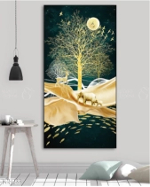 Tranh Động Vật Duới Trăng Tgh755 - belovedbeyond.com