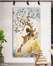 Tranh Hươu Sừng Cây Tgh756 - belovedbeyond.com