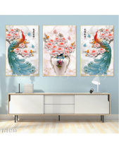 Tranh Bình Hoa Và Chim Công Tgh759 - belovedbeyond.com