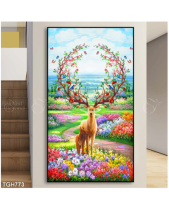Tranh Hươu Sừng Cây Tgh773 - belovedbeyond.com