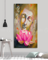 Tranh Mặt Phật Và Hoa Sen Tgh787 - belovedbeyond.com