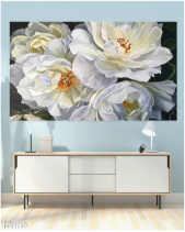 Tranh Khóm Hoa Trắng Tgh789 - belovedbeyond.com