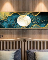 Tranh Đàn Cá Quanh Mặt Trăng Jc357 - belovedbeyond.com