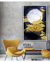 Tranh Trăng Và Cá Voi Jt251 - belovedbeyond.com