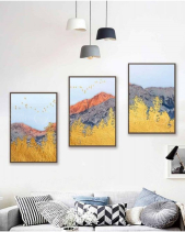 Tranh Cảnh Núi Và Cây Vàng Np23 - belovedbeyond.com