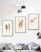 Tranh Chiếc Lông Hươu Bướm Np24 - belovedbeyond.com