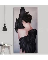 Tranh Cô Gái Cánh Đen Tgh811 - belovedbeyond.com