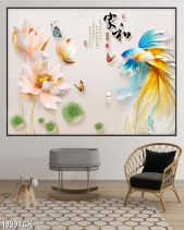 Tranh Treo Tường 3D Hoa Sen 1899Tck - belovedbeyond.com