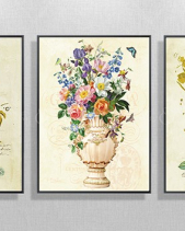 Tranh Chim Công Bộ 3 Tấm Tgh119 - belovedbeyond.com