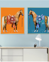 Tranh Hai Chú Ngựa Tgh833 - belovedbeyond.com