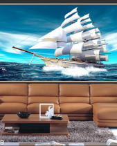 Tranh Biển Và Thuyền Buồm Trắng 255Tb - belovedbeyond.com