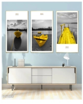 Tranh Con Thuyền Vàng Tgh860 - belovedbeyond.com