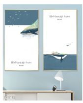 Tranh Hai Chú Cá Voi Tgh865 - belovedbeyond.com