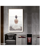 Tranh Cô Gái Ngồi Bên Bờ Biển Tgh867 - belovedbeyond.com