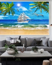 Tranh Biển Và Thuyền Trắng 164Tb - belovedbeyond.com