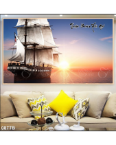 Tranh Con Thuyền Bình Yên 087Tb - belovedbeyond.com