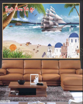 Tranh Thuyền Buồm Và Bãi Cát Trắng 099Tb - belovedbeyond.com