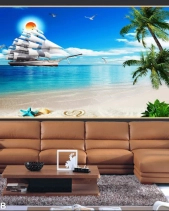 Tranh 3D Thuyền Buồm Đẹp 020Tb - belovedbeyond.com