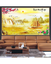 Tranh Cảnh Đẹp Thuyền Vàng 030Tb - belovedbeyond.com