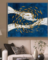 Tranh Đàn Cá Trên Biển Tgh907 - belovedbeyond.com