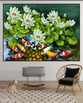 Tranh Treo Tường Cá Chép Hoa Sen 3D 1690Tck - belovedbeyond.com