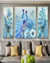 Tranh Chim Công Và Bình Hoa Tgh943 - belovedbeyond.com