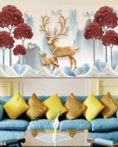 Tranh Hươu Và Cây Tgh984 - belovedbeyond.com