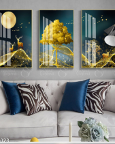 Tranh Hươu Dưới Trăng Tgh1023 - belovedbeyond.com