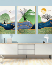 Tranh Hươu Và Núi Tgh1072 - belovedbeyond.com
