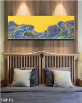 Tranh Trừu Tượng Vàng Xanh Tgh1113 - belovedbeyond.com