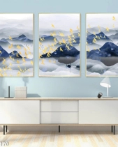 Tranh Dãy Núi Và Đàn Chim Tgh1170 - belovedbeyond.com