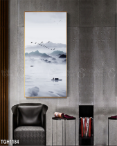 Tranh Con Thuyền Trên Sông Tgh1184 - belovedbeyond.com
