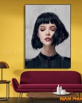 Tranh Sơn Dầu Cô Gái Nghệ Thuật Tgh2174 - belovedbeyond.com