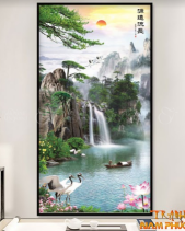 Tranh Phong Cảnh Sơn Thủy 412Ttn - belovedbeyond.com